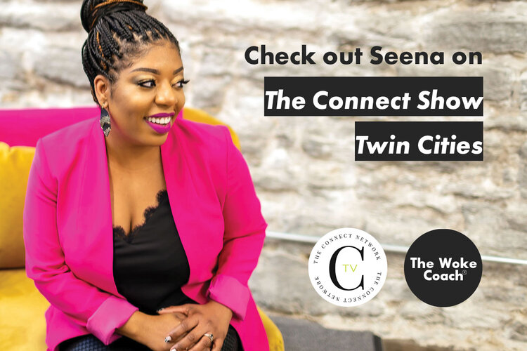 Seena Hodges smiling and text that reads: Check out Seena on The Connect Show Twin Cities!
